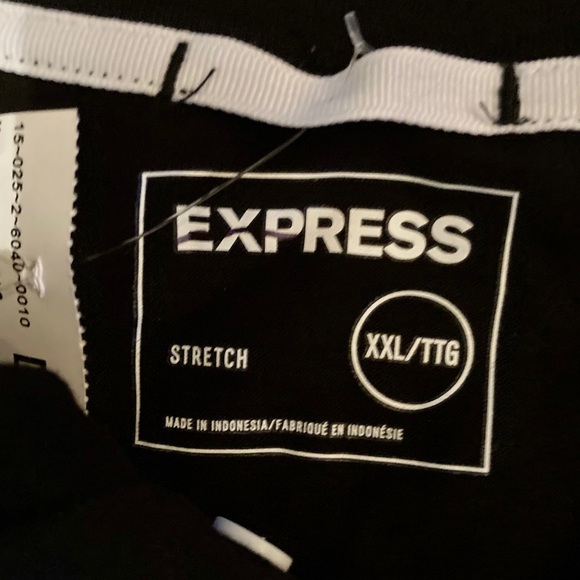 Men’s express brand 2xl Black long sleeve shirt - Picture 2 of 3